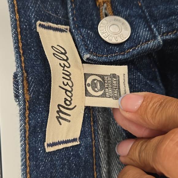 Madewell the perfect vintage straight Jeans with piping. Greenhaven wash - Picture 5 of 8